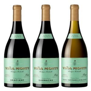 Viña Monty Reserva case with 3 single-varietal wines  2015-2017