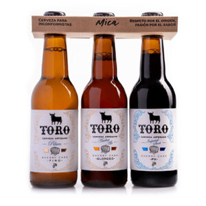 <p>A pack of 6 mini bottles featuring the 3 varieties of our Toro beer (Toro Pilsner-Fino, Toro Pilsner-Oloroso and Toro Imperial-Pedro Ximénez).</p>
