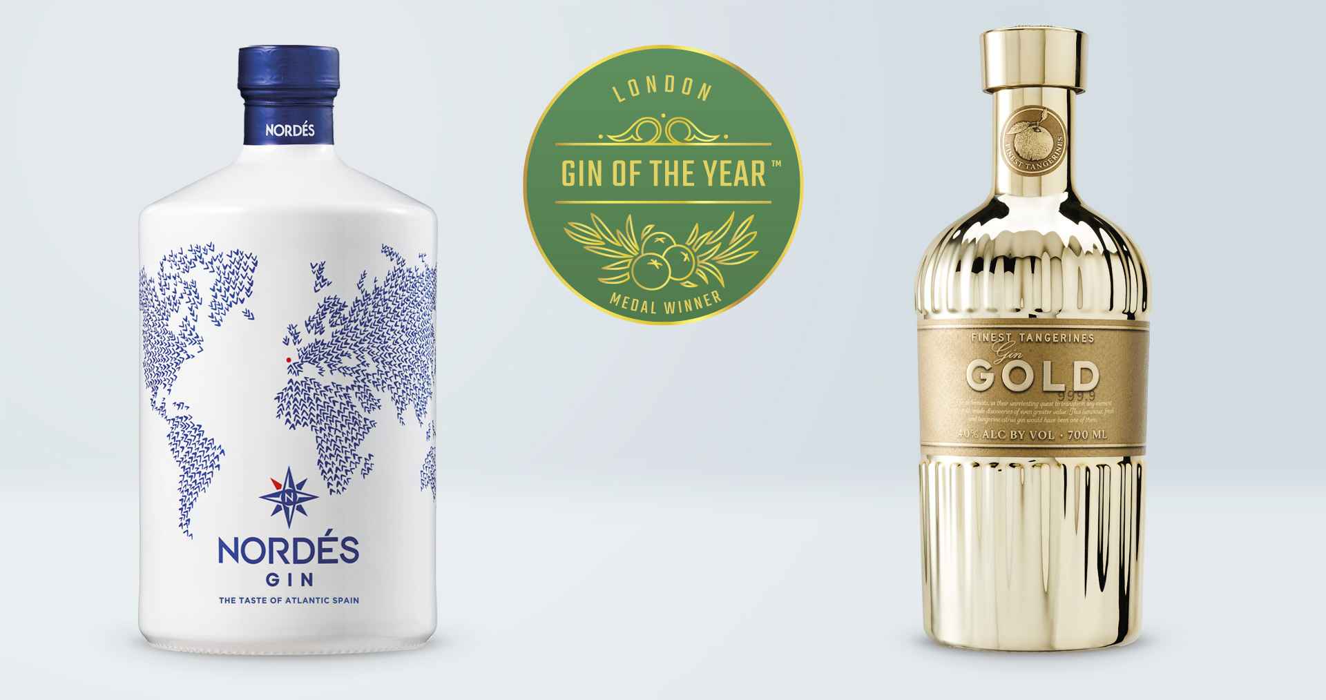 Nordés gin y Gold 999.9 ganan el oro en Gin of the Year 2023