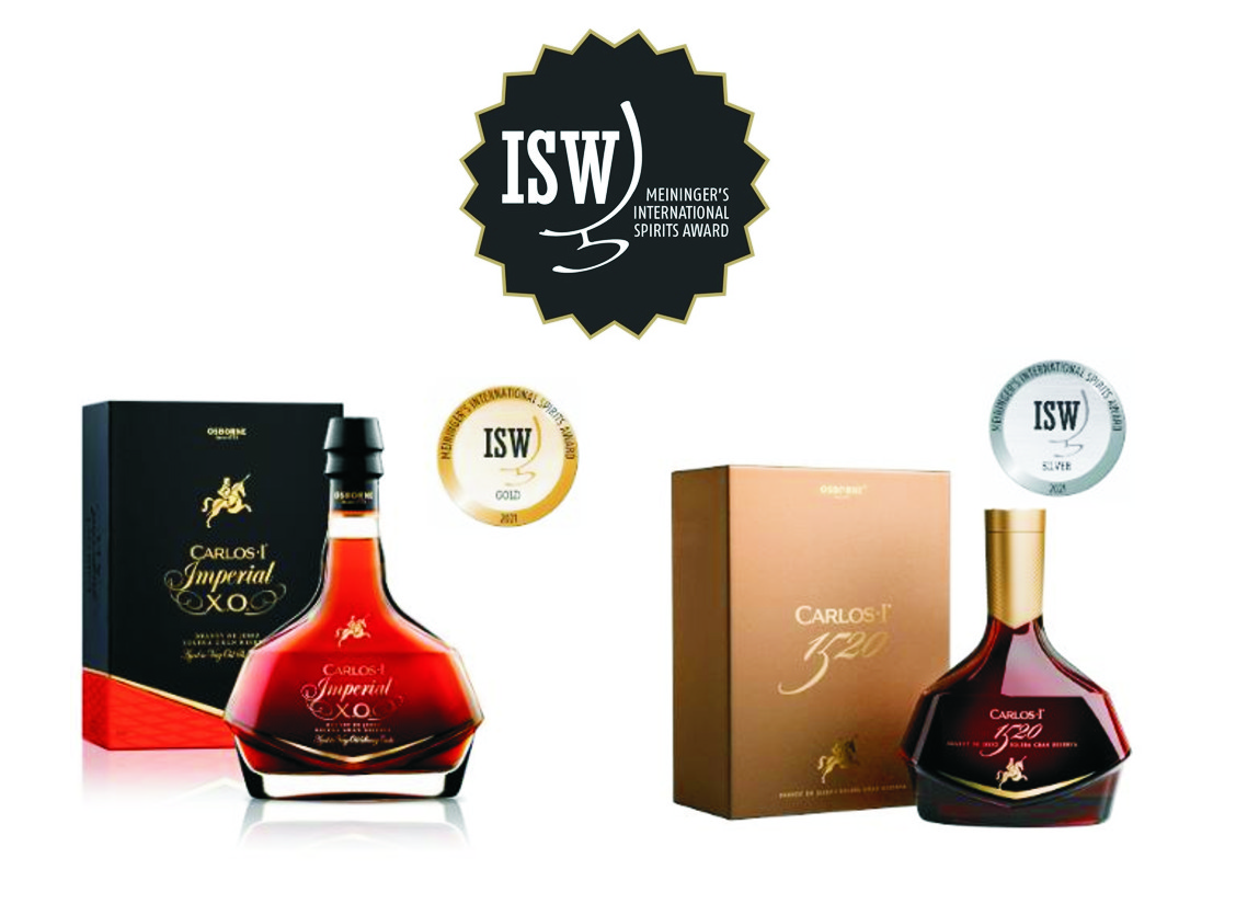 Carlos I is awarded a gold and silver medal at the ISW Meininger Spirits Awards 2021